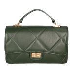 Vita Borsa a spalla da donna Vera pelle 06879-S14 VERDE SCURO Gave Lux
