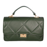 Vita Borsa a spalla da donna Vera pelle 06879-S14 VERDE SCURO Gave Lux