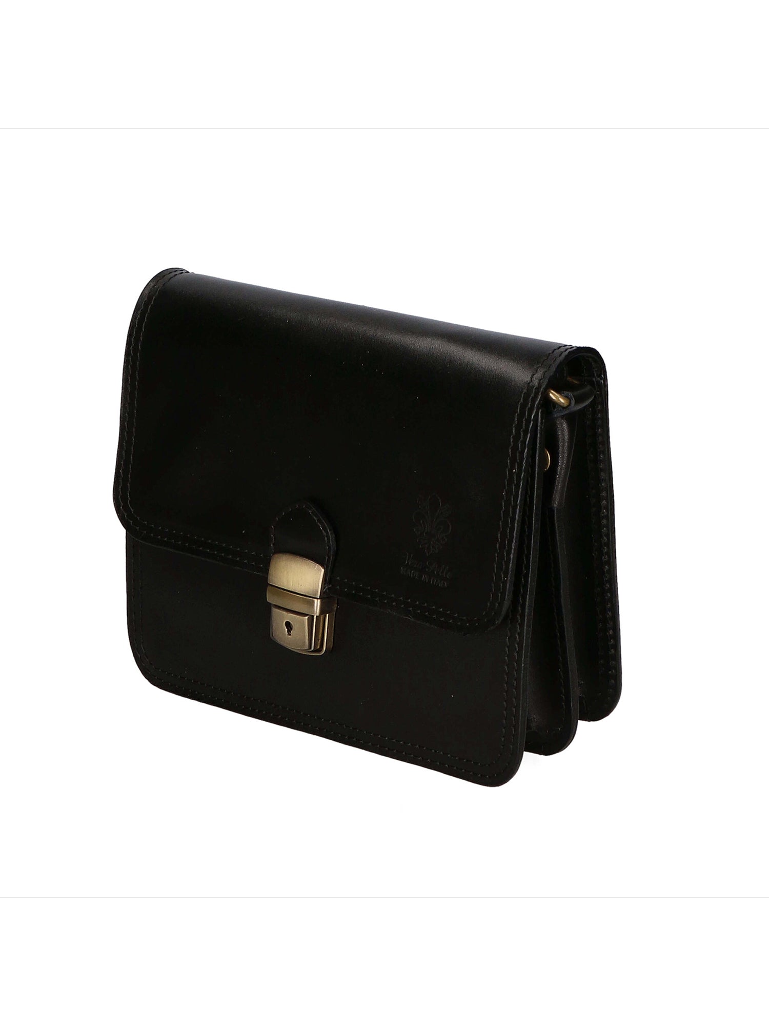 Bibiana Borsa a tracolla da donna Vera pelle 10018 1107-NERO BLACK Gave Lux