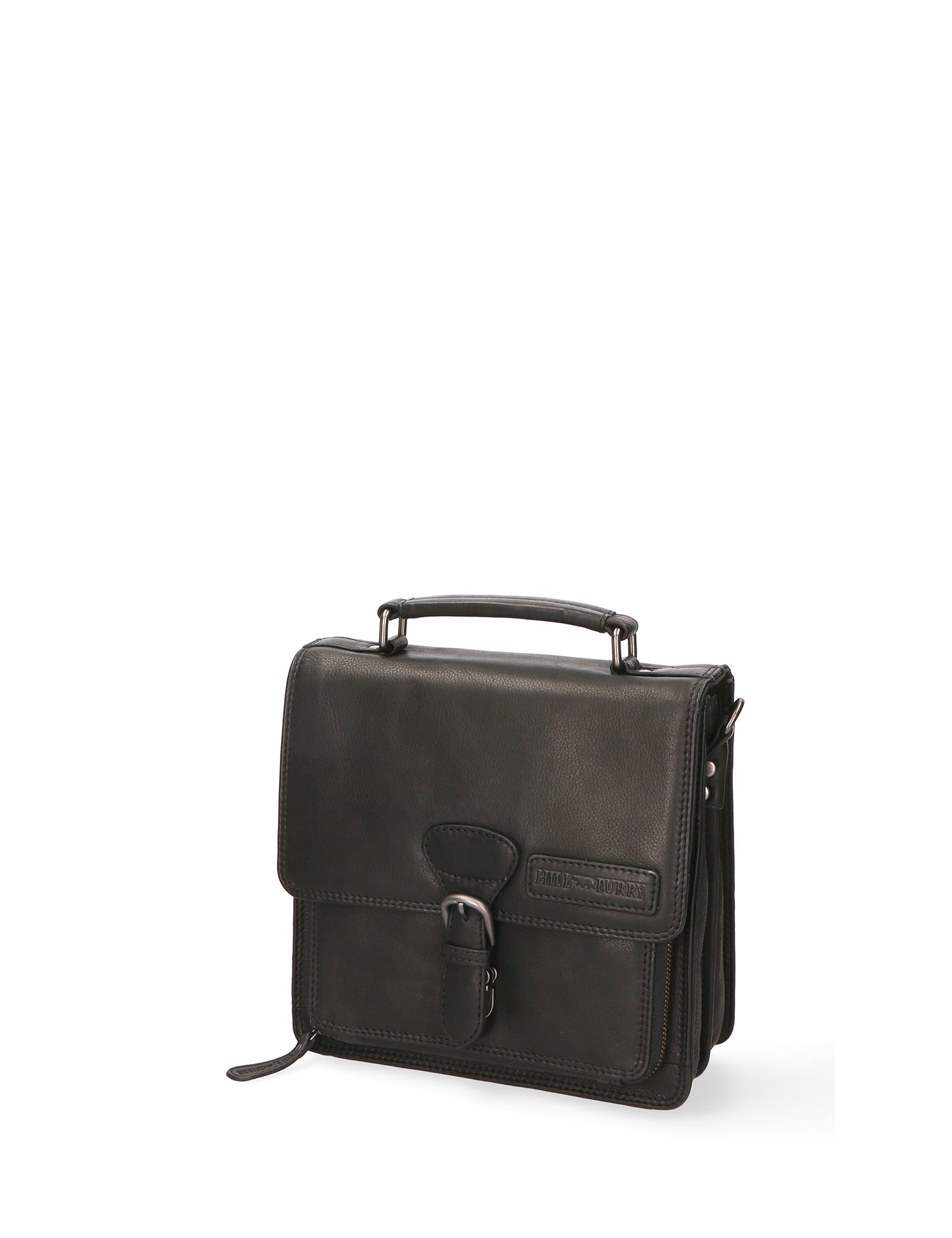 Borsa a mano da uomo Vera pelle HILB-4004-NERO Hill Burry