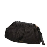 Borsa a tracolla da donna Paglia e pelle MYB-7011-SS-NERO 61+12 TABRU My Best Bag