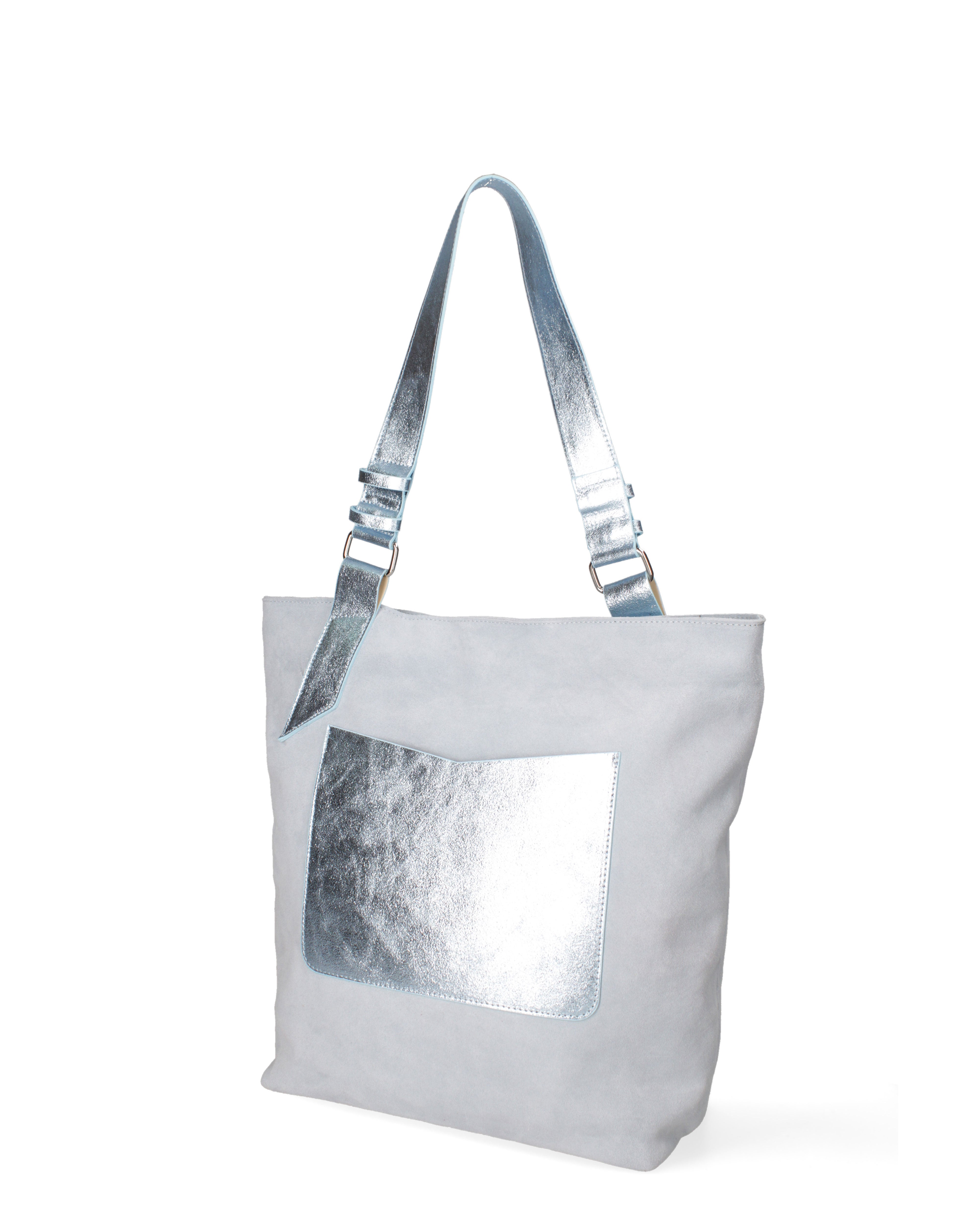 Borsa a spalla da donna Vera pelle 07312-D47 CELESTE+L034 Roberta Rossi