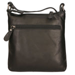 Borsa a tracolla da uomo Vera pelle RFID HILB-15118-NERO Hill Burry