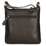Borsa a tracolla da uomo Vera pelle RFID HILB-15118-NERO Hill Burry