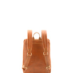 Zaino in vera pelle unisex 100% cotone 4316-MIELE Alessia Firenze