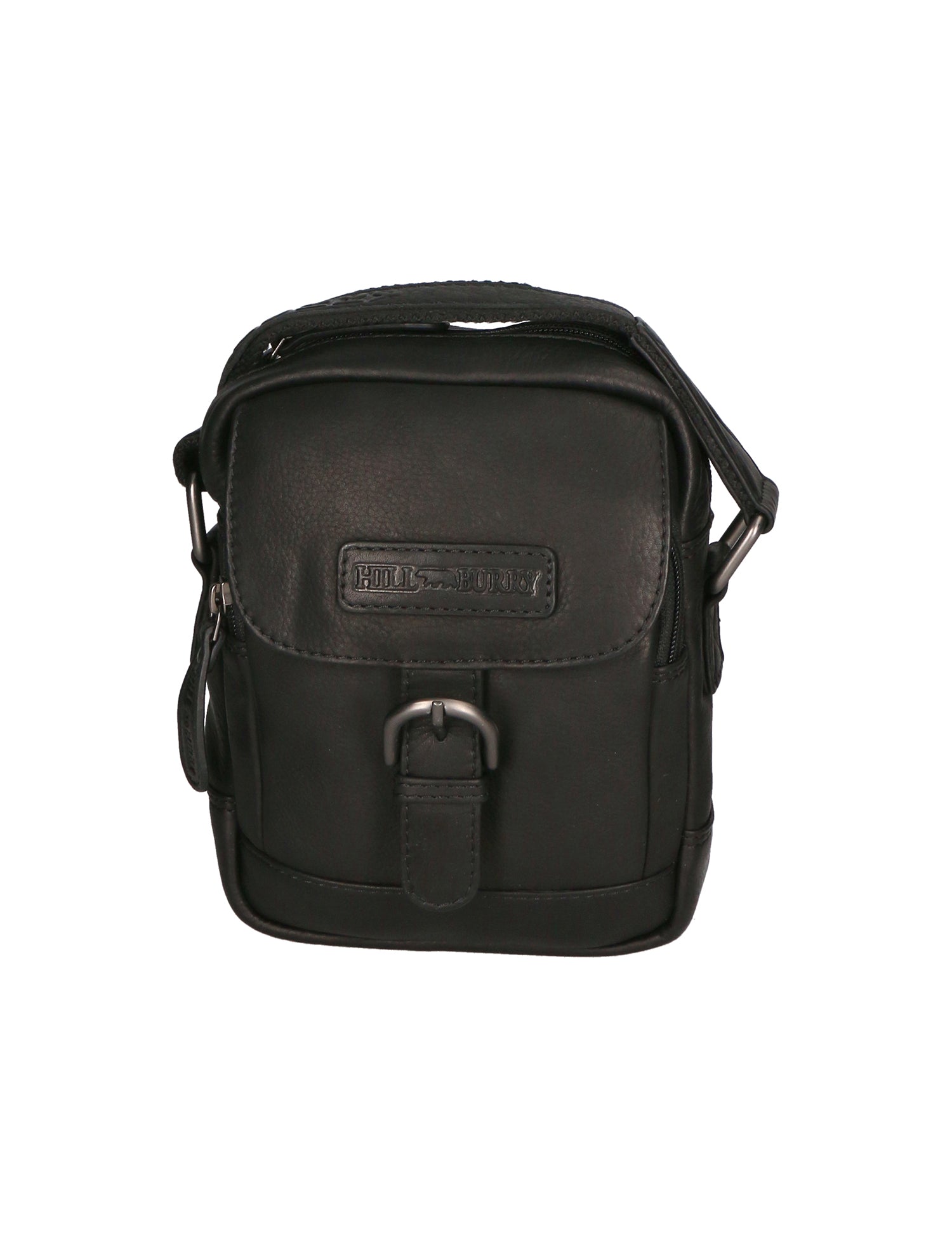 Borsa a tracolla da uomo Vera pelle RFID HILB-HT05-NERO Hill Burry