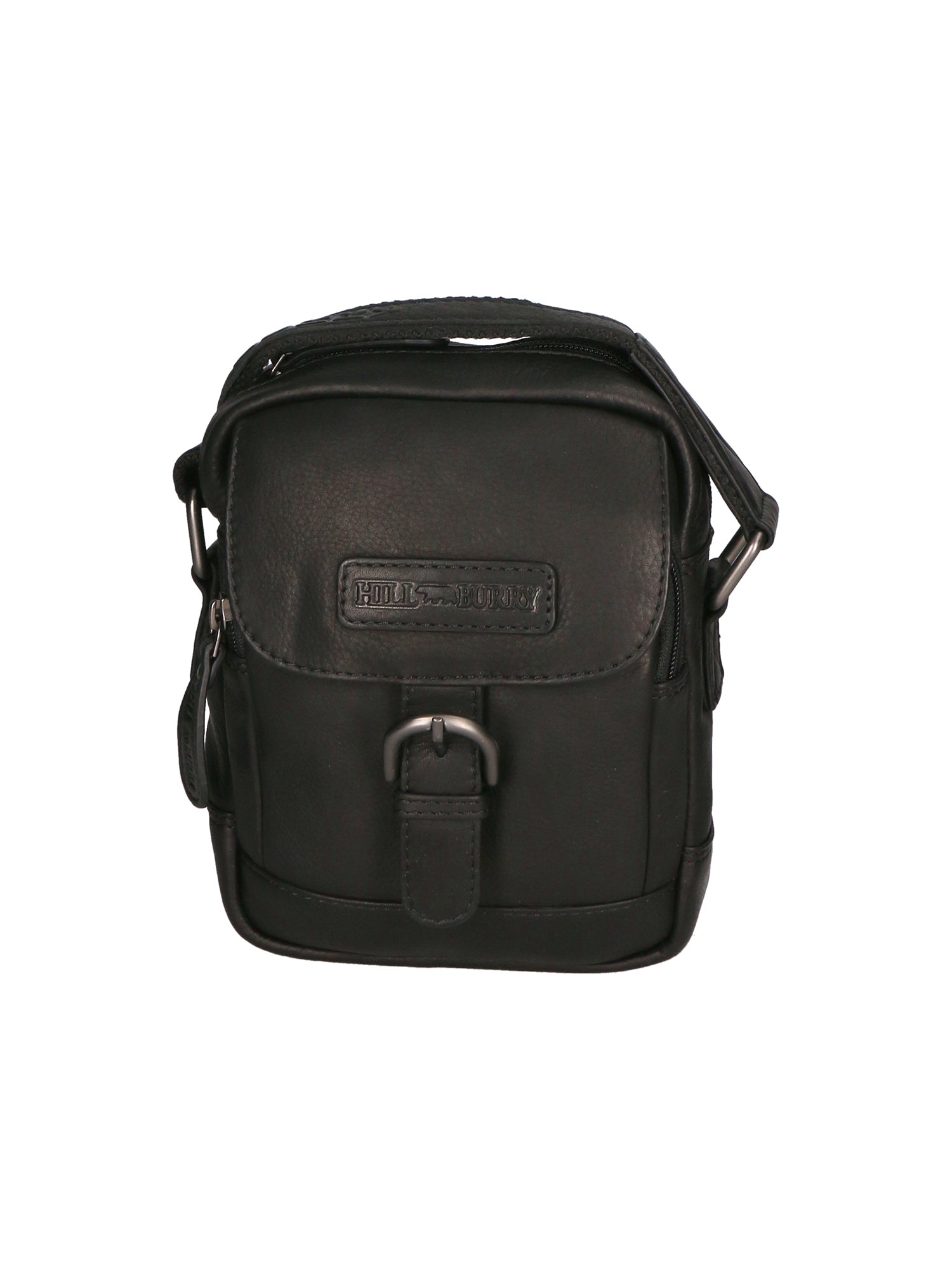 Borsa a tracolla da uomo Vera pelle RFID HILB-HT05-NERO Hill Burry