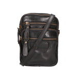 Borsa a tracolla da uomo Vera pelle RFID HILB-3192W-NERO Hill Burry