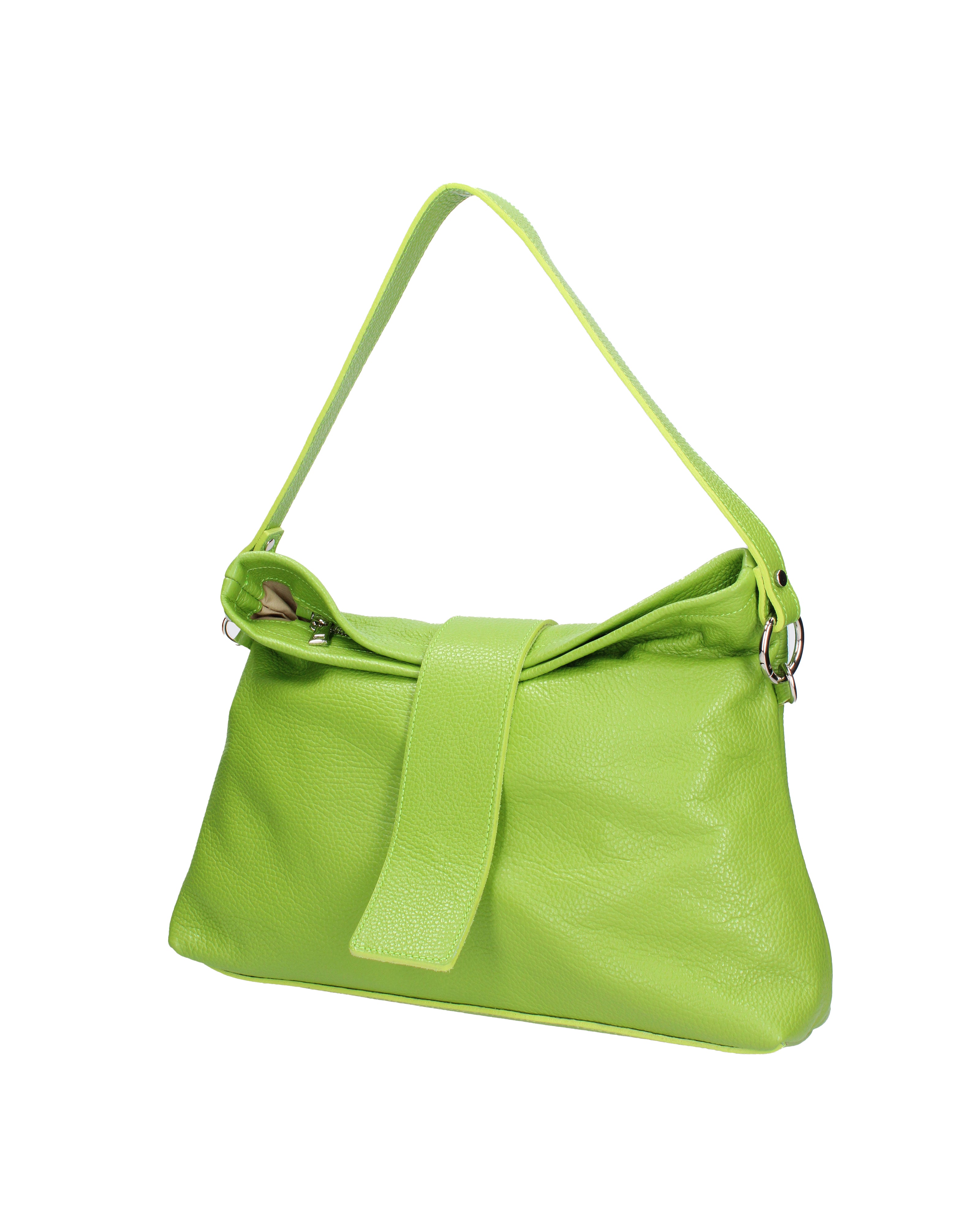 Grace Borsa a spalla da donna Vera pelle 07158-D12 VERDE Viola Castellani