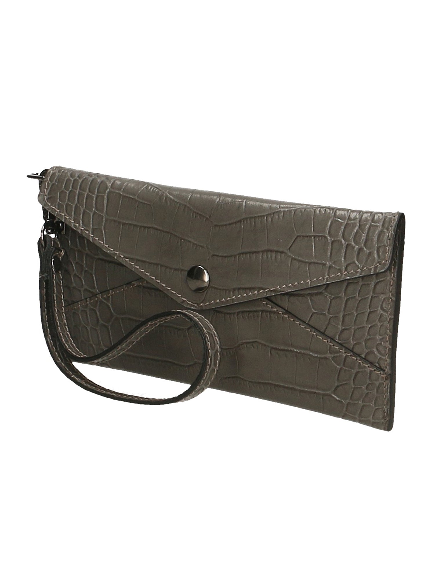 Noemy Borsetta portafoglio da donna Vera pelle 522015-GRIGIO GREY Gave Lux