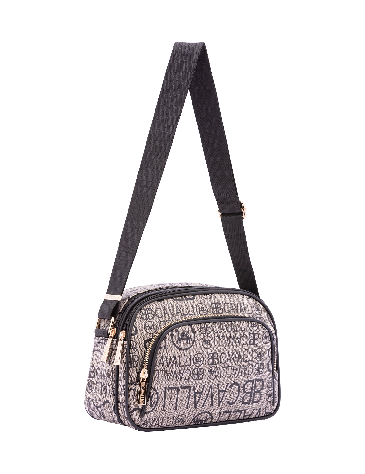 Borsa a tracolla da donna Ecopelle BC1376-NERO B Cavalli