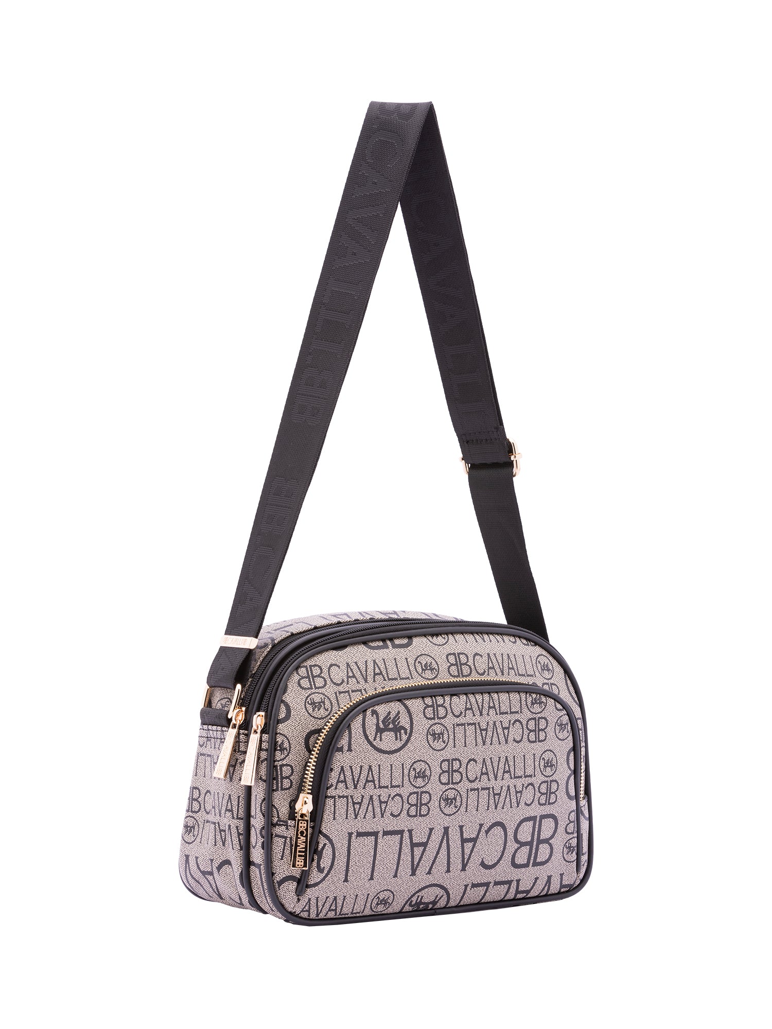 Borsa a tracolla da donna Ecopelle BC1376-NERO B Cavalli