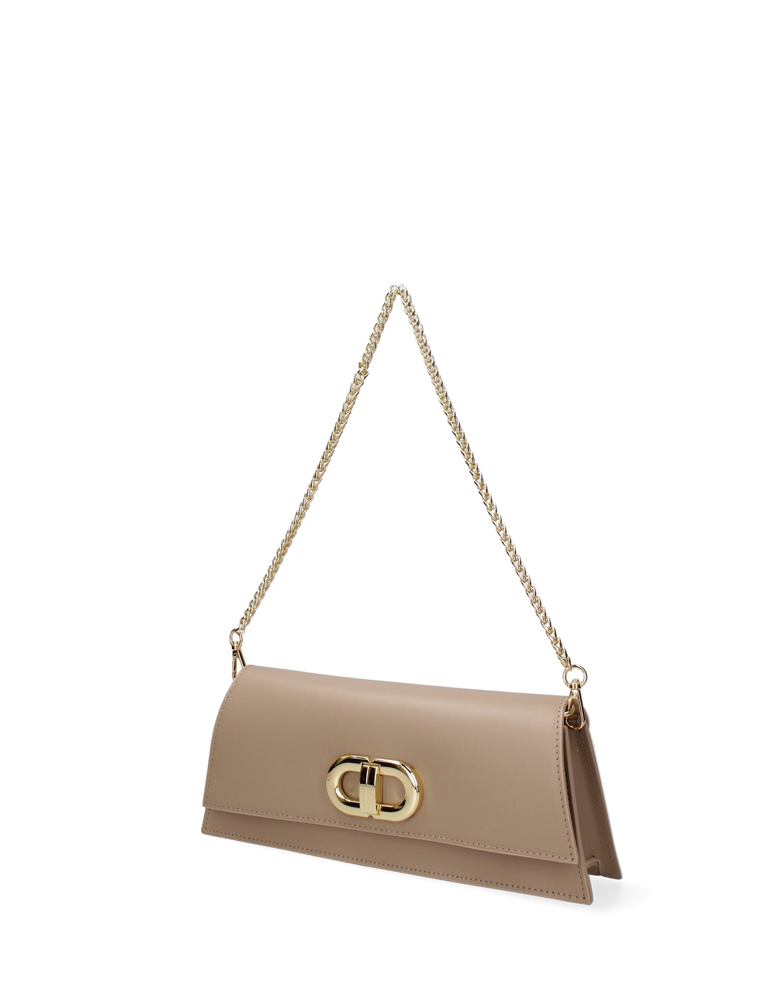 Borsa a spalla da donna Vera pelle 07313-L110 TAUPE Roberta Rossi