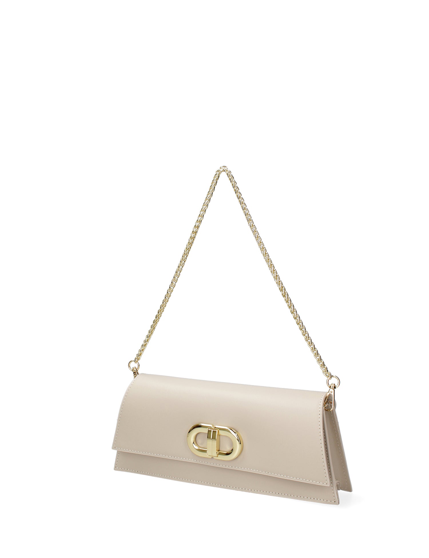 Borsa a spalla da donna Vera pelle 07313-L116 BEIGE Roberta Rossi