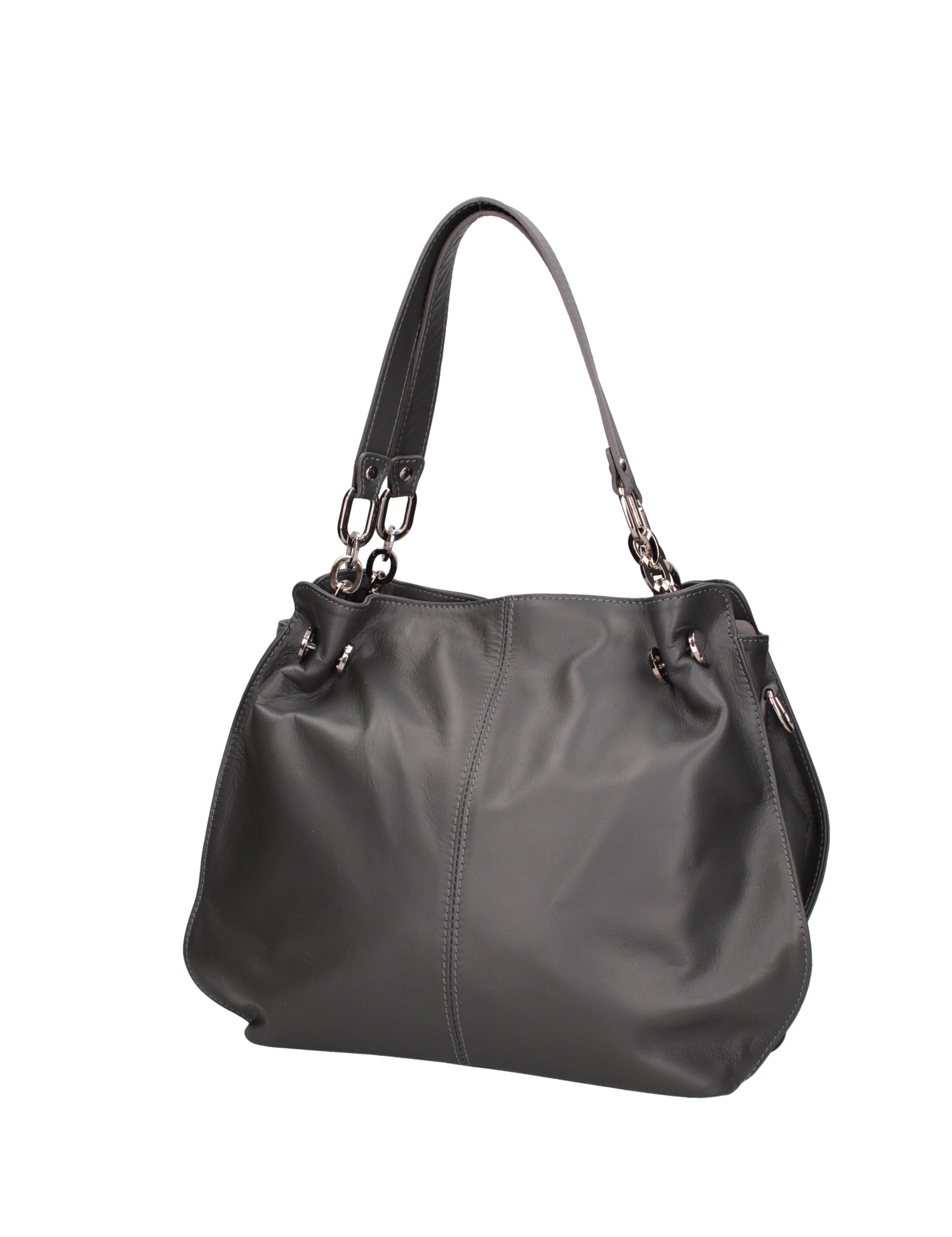 Ereba Borsa a mano da donna Made in Italy 100% pelle 3305-S27 CENERE Gave Lux