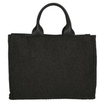 Borsa a mano da donna Misto pelle e tessuto MYB-05117-SS-12+S28 NERO My Best Bag