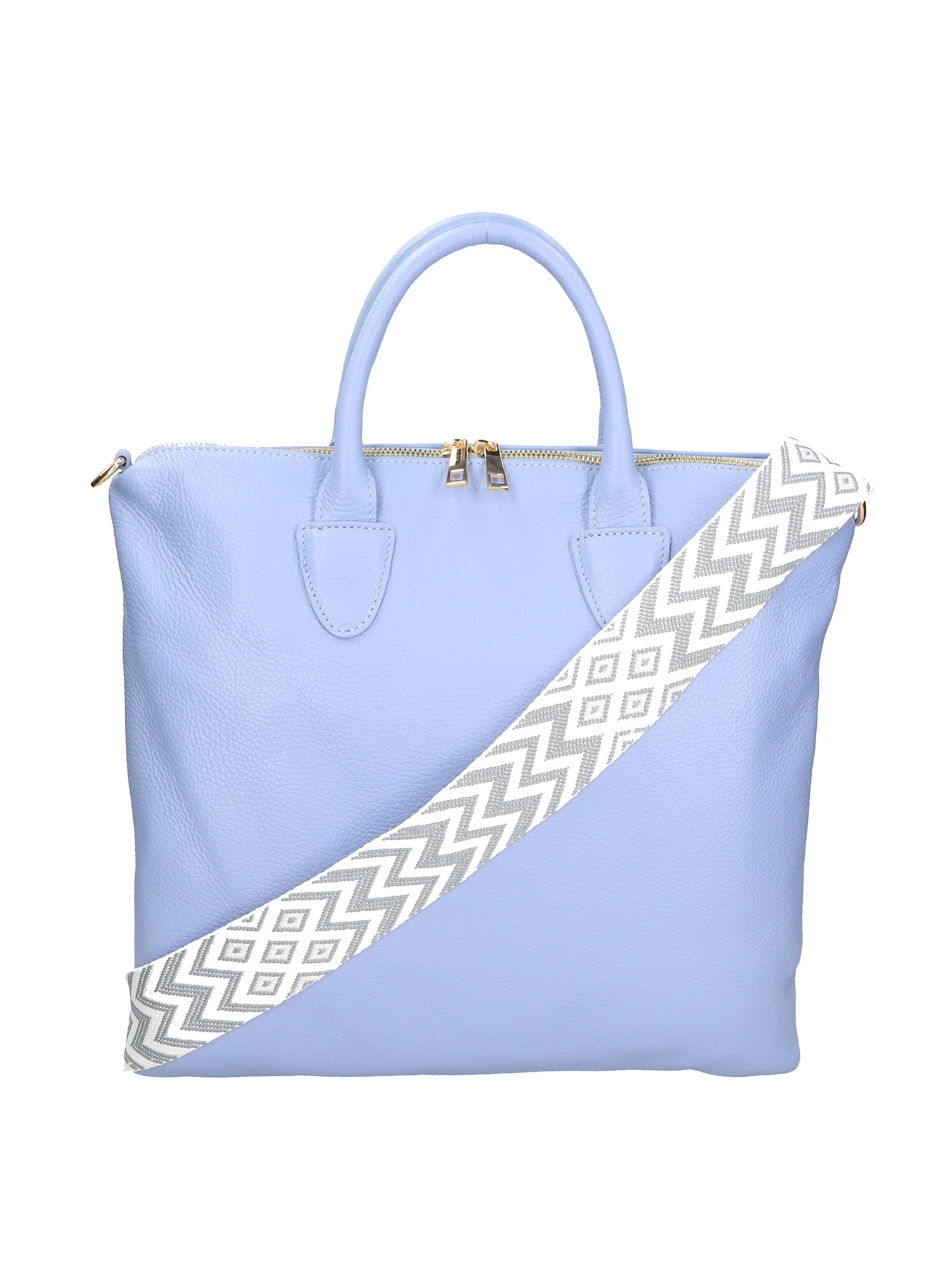 Ginny Borsa a spalla da donna Vera pelle 05981-D220 AZZURRO Gave Lux