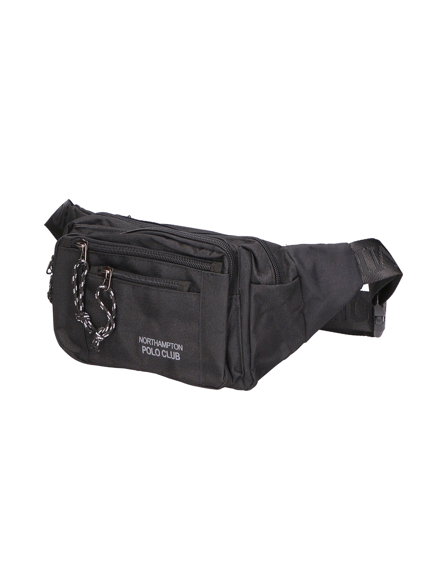 Marsupio da uomo in pelle PU 100% Nylon PCL3148-BLACK Northampton Polo Club