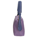 Vivienne Borsa a spalla da donna Vera pelle 06674-D87 VIOLET + D24 BLU Gave Lux