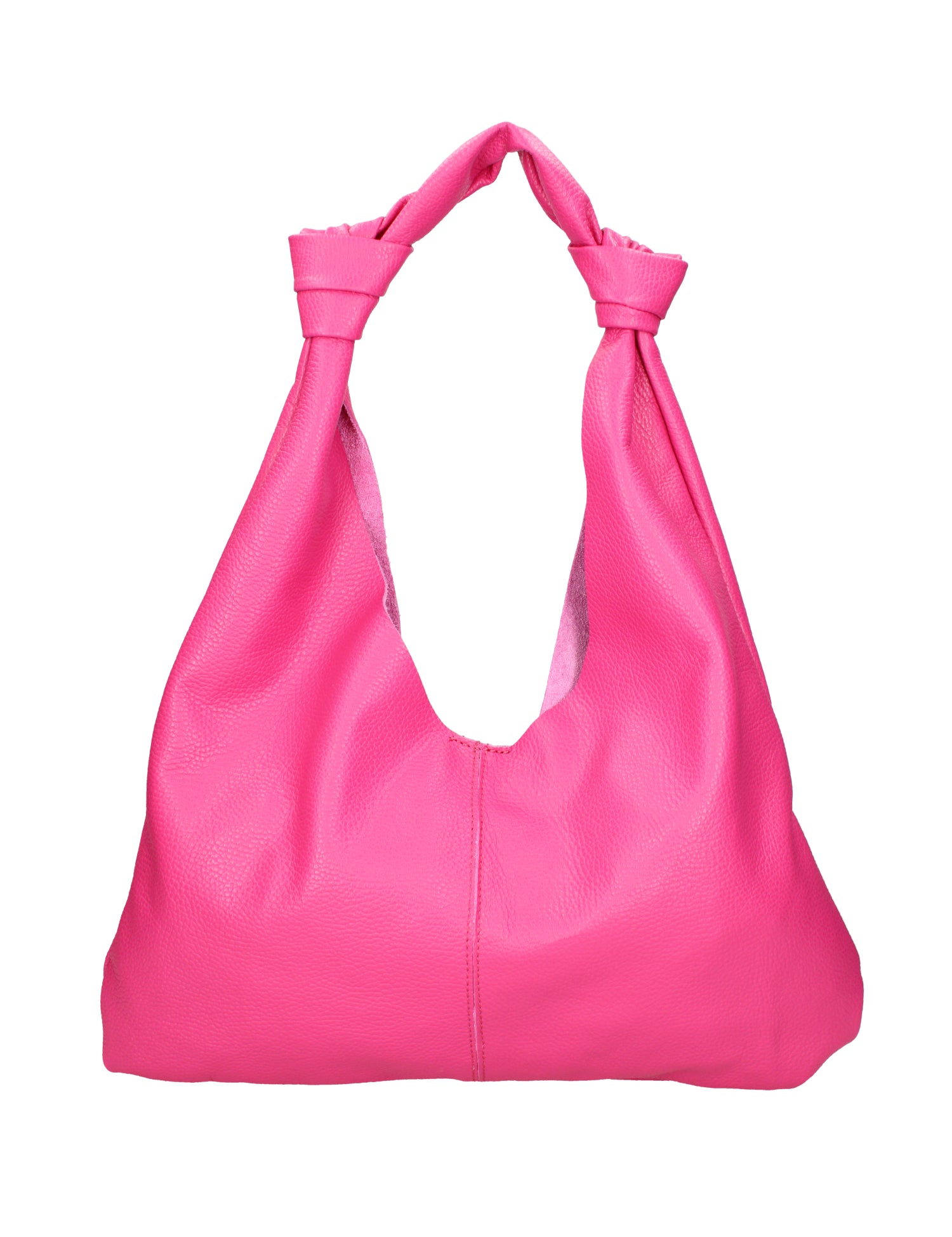 Borsa a spalla da donna 100% vera pelle 07156-D02 FUXIA Viola Castellani
