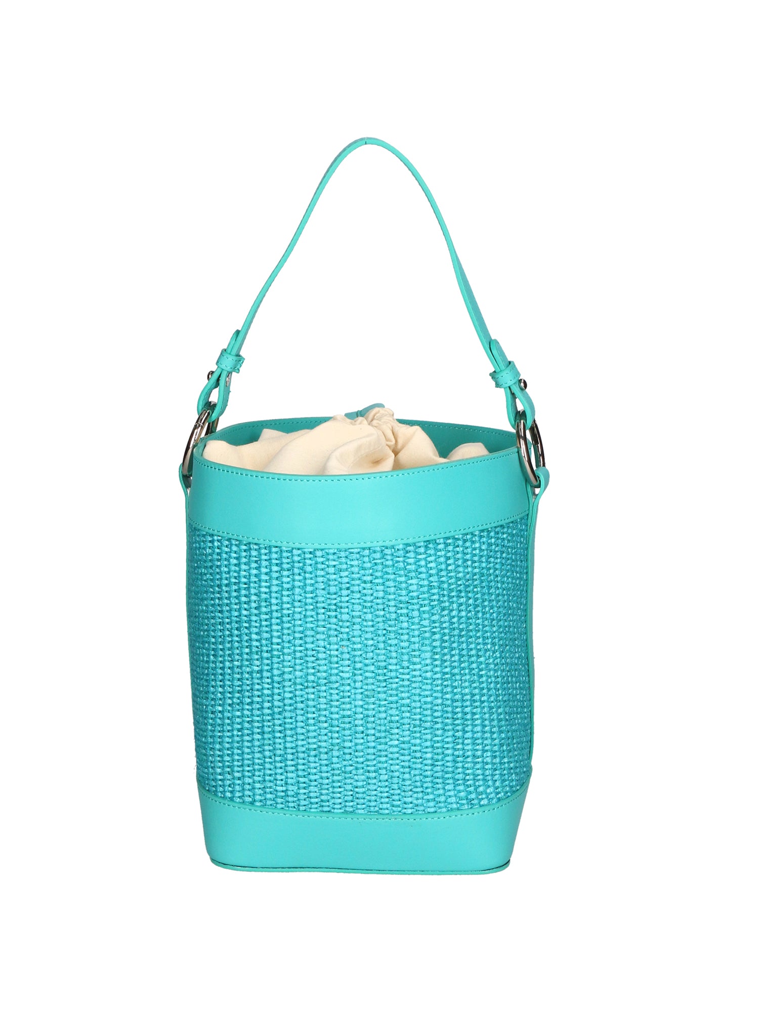 Borsa a secchiello da donna Misto pelle e tessuto MYB-05165-SS-179+S31 TIFFANY My Best Bag