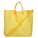Borsa a mano da donna Paglia e pelle MYB-7027-SS-GIALLO My Best Bag