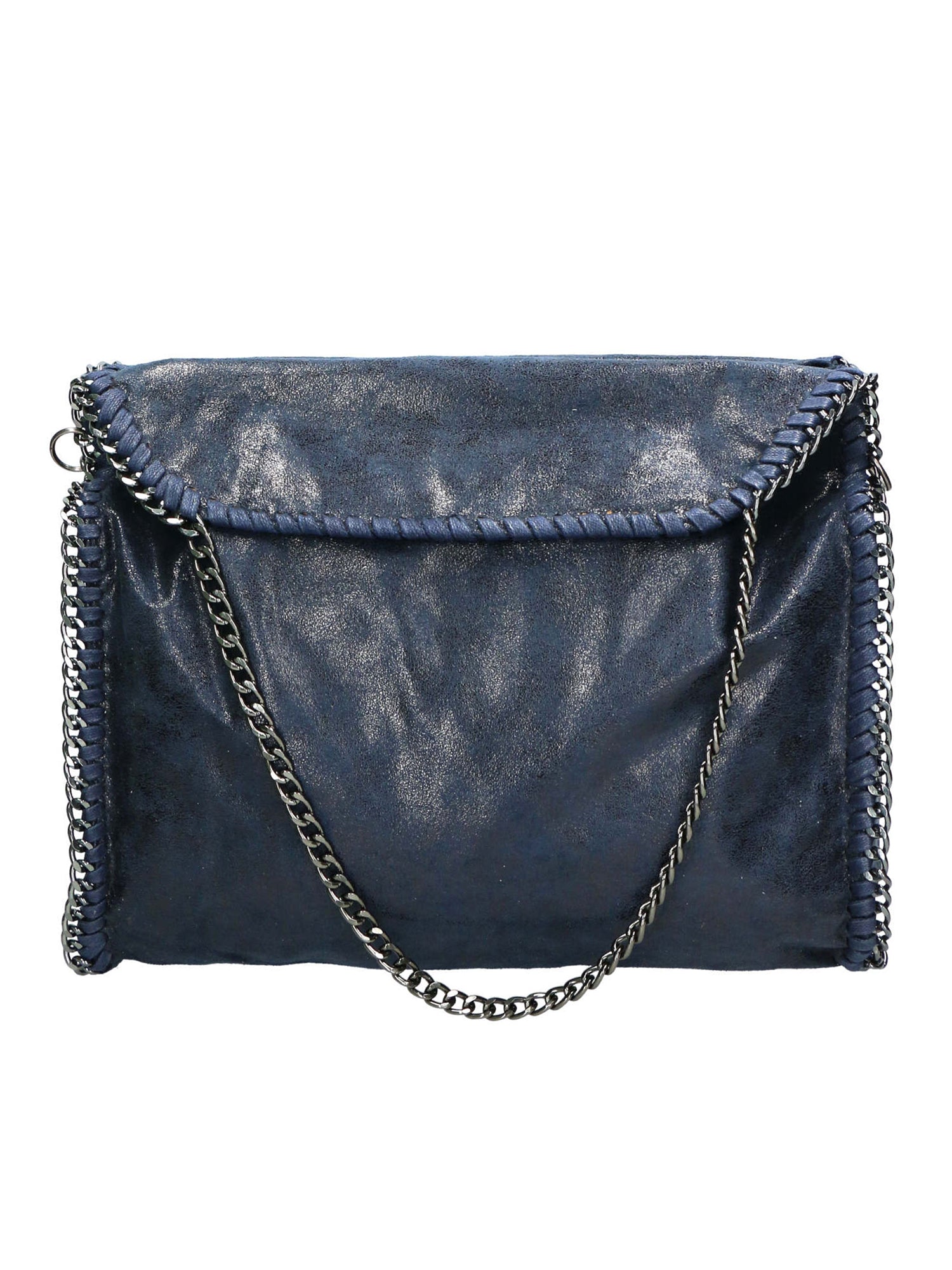 Willelmina Borsa a spalla da donna 100% PU Leather N-9606-BLU Gave Lux