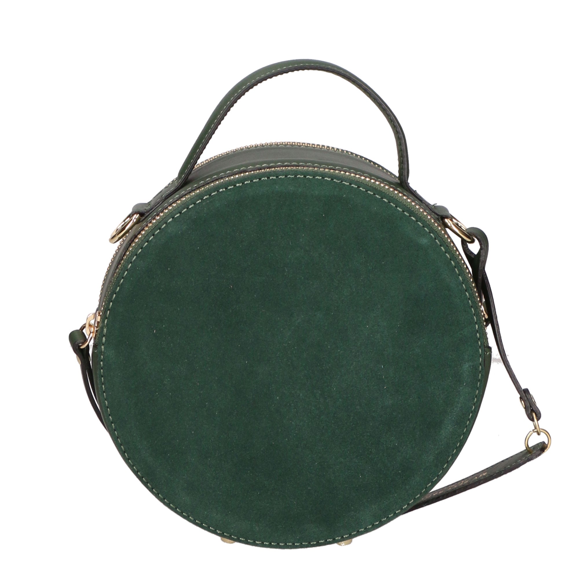 Borsa a mano da donna Pelle scamosciata e ruga MYB-6021-FW-06058 VERDE My Best Bag