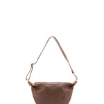Borsa a spalla unisex in vera pelle 100% cotone 4603-TESTA DI MORO Alessia Firenze