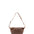 Borsa a spalla unisex in vera pelle 100% cotone 4603-TESTA DI MORO Alessia Firenze