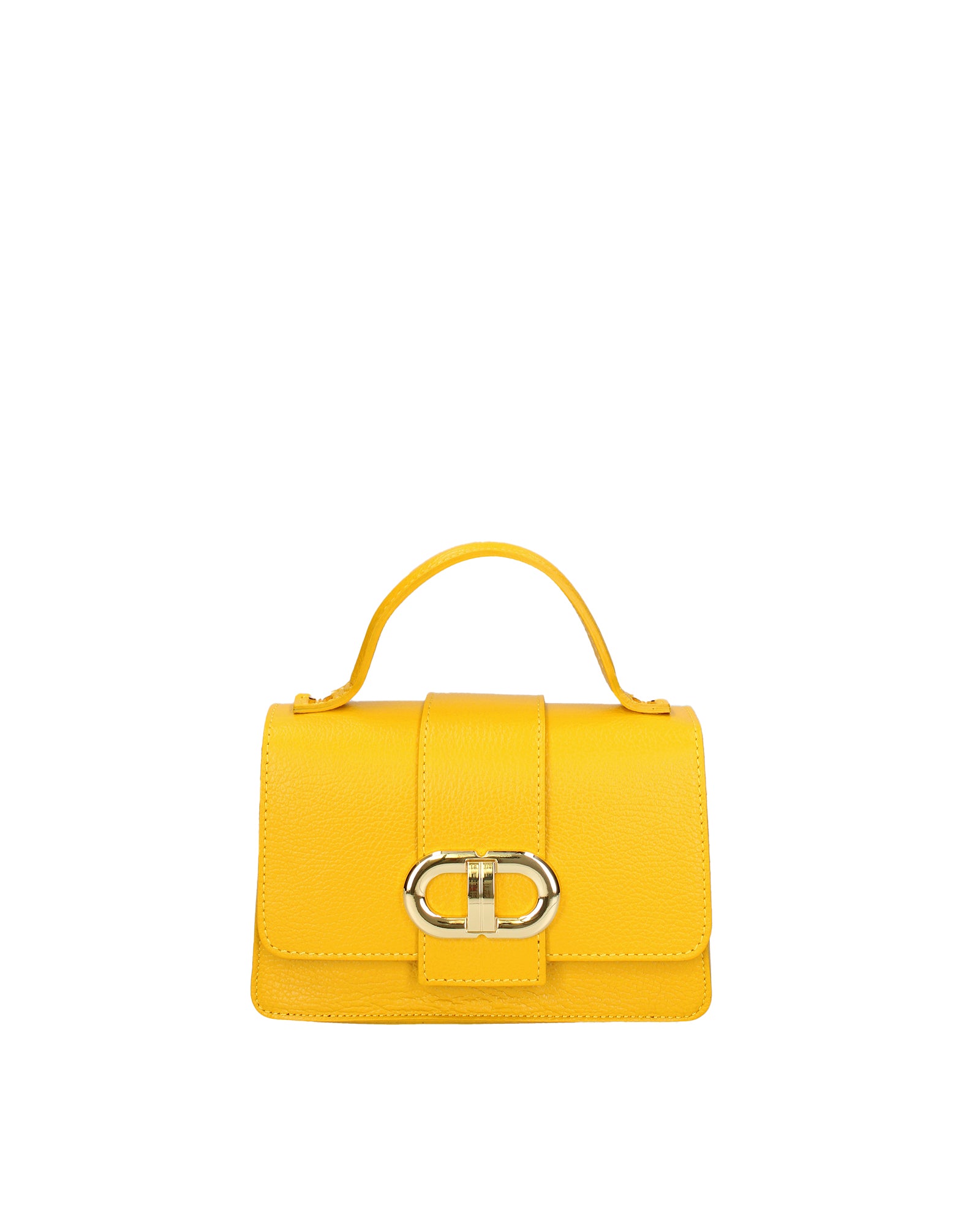 Aroa Borsa a mano da donna Vera pelle 07132-D04 GIALLO Gave Lux