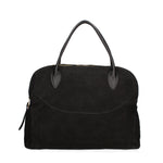 Borsa a mano da donna 100% pelle scamosciata MYB-6014-FW-NERO My Best Bag