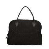 Borsa a mano da donna 100% pelle scamosciata MYB-6014-FW-NERO My Best Bag
