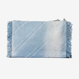 Borsa a Mano in Poliestere Blu Jeans