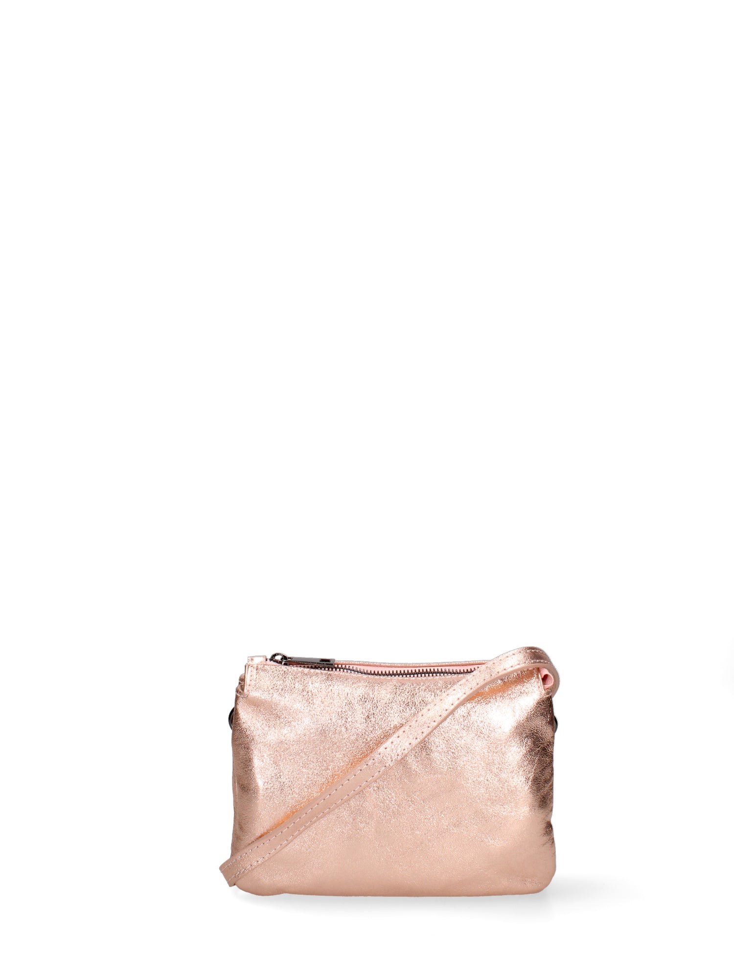 Nimue Borsa a tracolla da donna Vera pelle 1502-1-ROSA LAMINATO Gave Lux