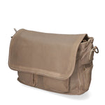 Clio Borsa a spalla da donna Vera pelle 5561-04 TAUPE Gave Lux