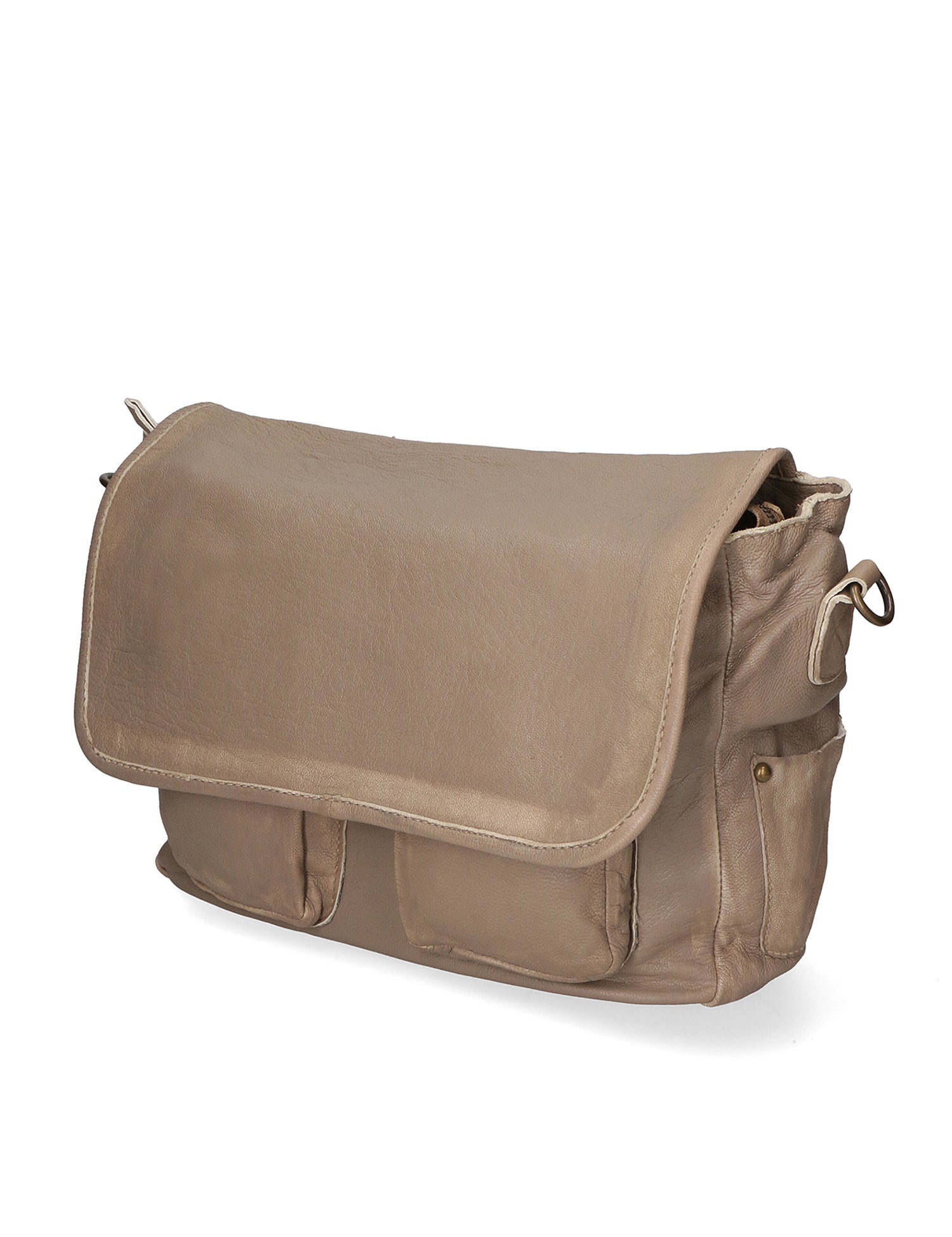 Clio Borsa a spalla da donna Vera pelle 5561-04 TAUPE Gave Lux