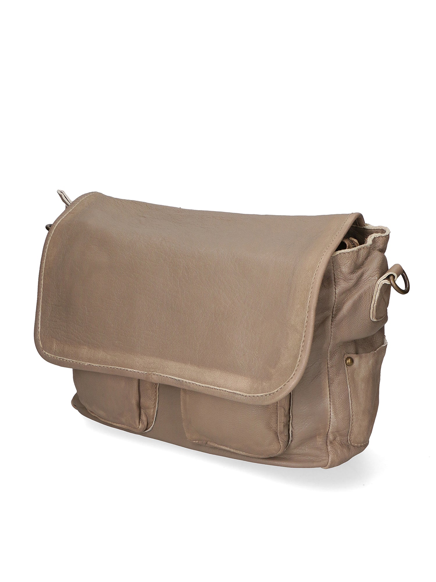 Clio Borsa a spalla da donna Vera pelle 5561-04 TAUPE Gave Lux