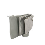 Luna Borsa a tracolla da donna Vera pelle 189034-GRIGIO+ARGENTO Gave Lux