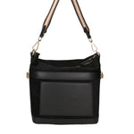 Vera pelle 04163-P218 NERO+SC NERO Borsa a spalla da donna Elowen Ultra Chiara Ferretti