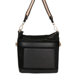 Vera pelle 04163-P218 NERO+SC NERO Borsa a spalla da donna Elowen Ultra Chiara Ferretti