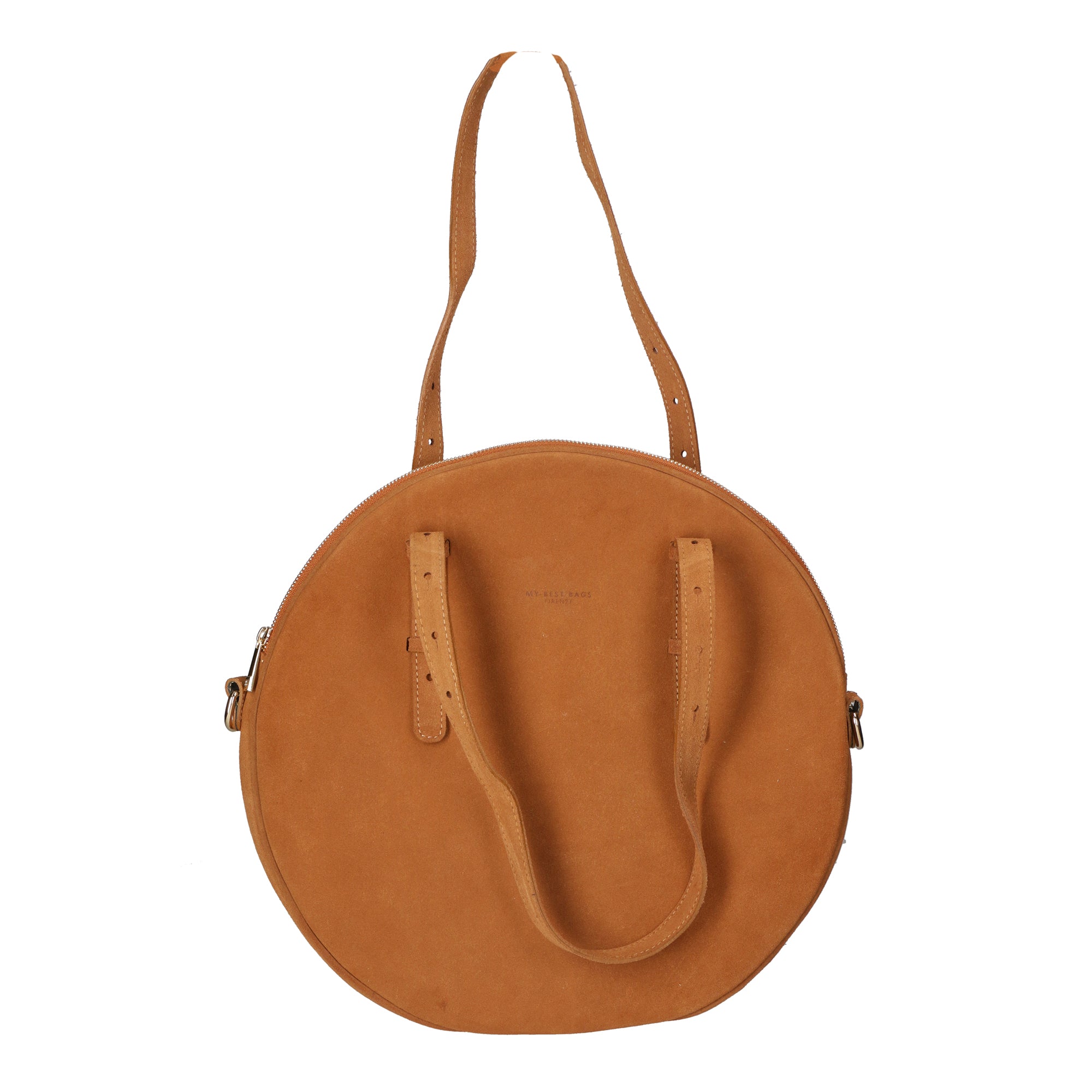 Borsa a mano da donna Vera pelle scamosciata MYB-8033-FW-TABACCO My Best Bag