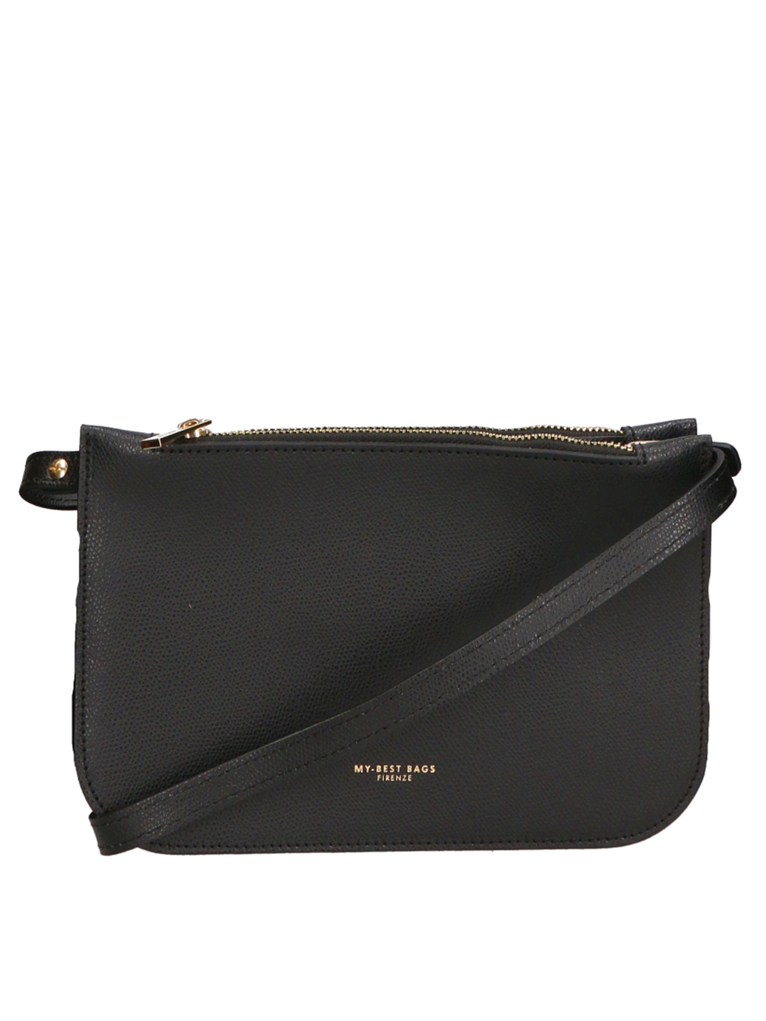 Borsa a tracolla da donna Vera pelle MYB-8029-FW-NERO My Best Bag