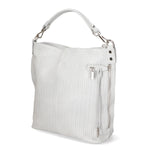 Elga Borsa a spalla da donna Vera pelle 80051-GRIGIO Gave Lux