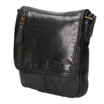 Borsa a tracolla da uomo Vera pelle RFID HILB-3069SW-NERO Hill Burry