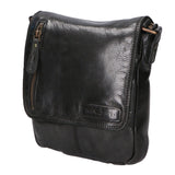 Borsa a tracolla da uomo Vera pelle RFID HILB-3069SW-NERO Hill Burry