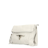 Valencia Borsa a tracolla da donna Vera pelle 8651-BIANCO Gave Lux