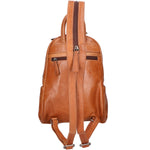 SN5862447-TAN Zaino unisex in vera pelle Made in Italy Santini Firenze