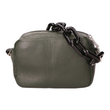 Barbara Borsa a spalla da donna Vera pelle 05706-D14 VERDE SCURO DARK GREEN Gave Lux