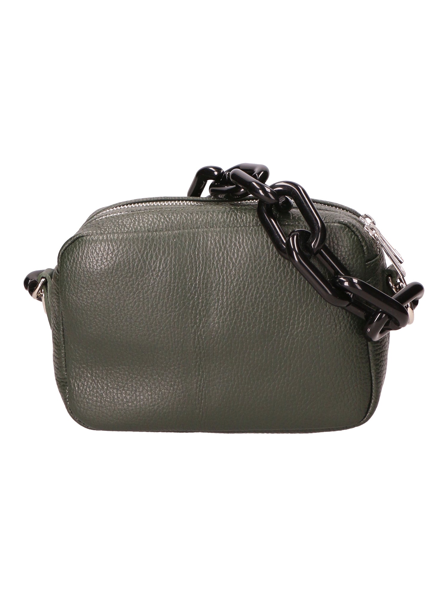 Barbara Borsa a spalla da donna Vera pelle 05706-D14 VERDE SCURO DARK GREEN Gave Lux